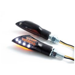 Blinker mit Positions-Licht LED schwarz CE