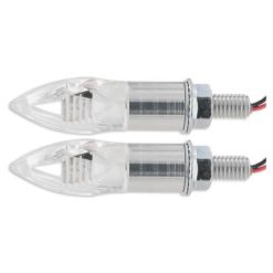Blinker Crystal transparent/alu LED CE