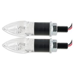 Blinker Crystal transparent/schwarz LED CE