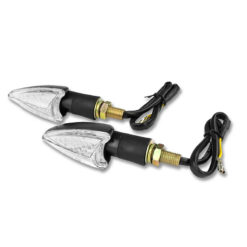 Blinker TNT Arrow Pfeil schwarz/transparent LED CE (Paar)