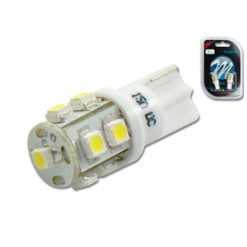 Glühlampe weiss 9 LED T10 W2.1X9.5D 12V 0.72W (2 Stück)