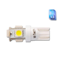 Glühlampe weiss 5LED T10 W2.1X9.5D 12V 1.2W (2 Stück)