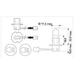 Glühlampe H3 12V 55W Philips Premium