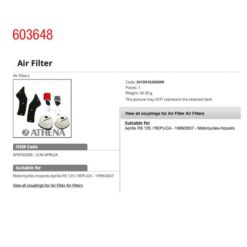 Luftfiltereinsatz Athena