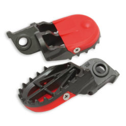 Fussrasten DRC Stahl mit Slider Yamaha WR/YZ125-450 schwarz