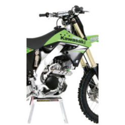 Kühlerverkleidung oben grün/schwarz Kawasaki KX250F 06-08