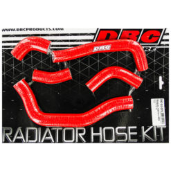 Kühlerschlauch-Kit Silikon Honda CRF 450 R 06-08 rot