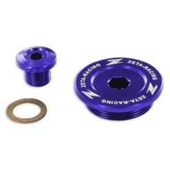 Motorendeckel-Schraube ZETA Alu Kawasaki/Suzuki M36x1.5 blau
