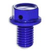 Oelablassschraube mit Magnet ZETA Alu Kawasaki M10x1.5 blau