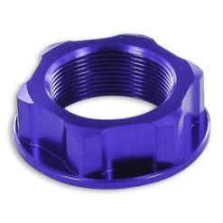 Lenkkopfmutter ZETA Alu Suzuki/Yamaha M24x1.0 blau