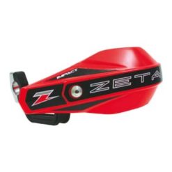 Handprotektoren ZETA rot mit Halterung