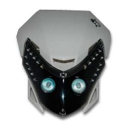 Frontlampe halogen/LED weiss/schwarz 2x12V/20W NETTOPREIS