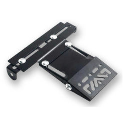 Kennzeichen- und Blinkerhalter Alu schwarz universal