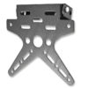 Kennzeichenhalter Alu, verstellbar, schwarz, universal