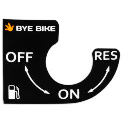 Aufkleber on-off-res Bye Bike Retro (Benzinhahn)