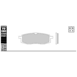 Bremsbelag Galfer Semi-Metal (Paar)