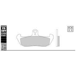 Bremsbelag Galfer Semi-Metal (Paar)