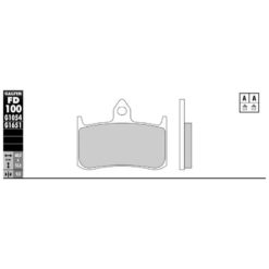 Bremsbelag Galfer Semi-Metal (Paar)