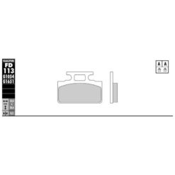 Bremsbelag Galfer Semi-Metal (Paar)