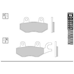 Bremsbelag Galfer Semi-Metal (Paar)