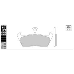 Bremsbelag Galfer Semi-Metal (Paar)