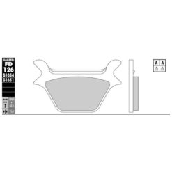 Bremsbelag Galfer Semi-Metal (Paar)