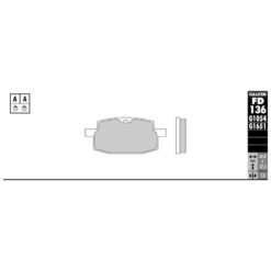 Bremsbelag Galfer Semi-Metal (Paar)