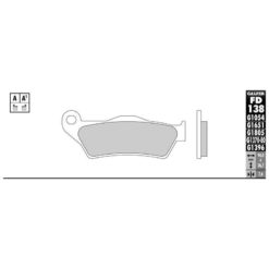 Bremsbelag Galfer Semi-Metal (Paar)