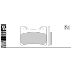 Bremsbelag Galfer Semi-Metal (Paar)