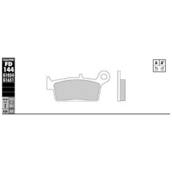 Bremsbelag Galfer Semi-Metal (Paar)