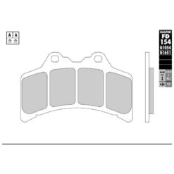 Bremsbelag Galfer Semi-Metal (Paar)