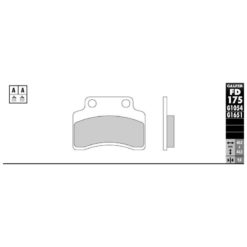 Bremsbelag Galfer Semi-Metal (Paar)