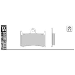 Bremsbelag Galfer Semi-Metal (Paar)