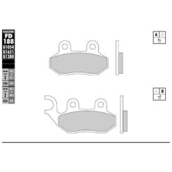 Bremsbelag Galfer Sinter-Scooter (Paar)