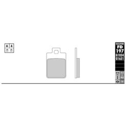 Bremsbelag Galfer Semi-Metal (Paar)