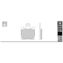 Bremsbelag Galfer Semi-Metal (Paar)