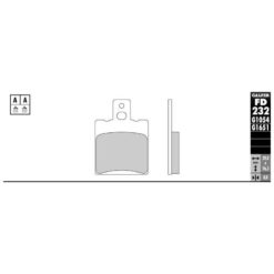 Bremsbelag Galfer Semi-Metal (Paar)