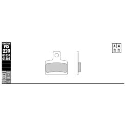 Bremsbelag Galfer Semi-Sinter-Offroad (Paar)