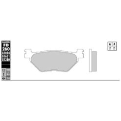 Bremsbelag Galfer Semi-Metal (Paar)