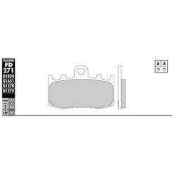 Bremsbelag Galfer Semi-Metal (Paar)