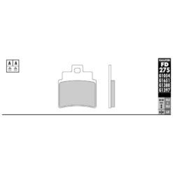 Bremsbelag Galfer Semi-Metal (Paar)