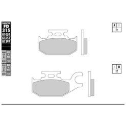 Bremsbelag Galfer Semi-Metal (Paar)