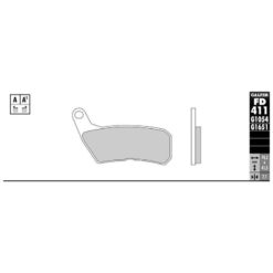 Bremsbelag Galfer Semi-Metal (Paar)