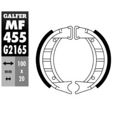 Bremsbacken Galfer 100x20mm