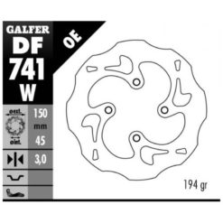 Bremsscheibe Galfer W 150/45/3 mm