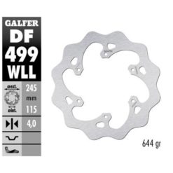 Bremsscheibe Galfer WLL 245/115/4 mm