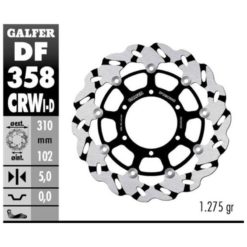 Bremsscheibe Galfer CRW 310/102/5mm rechts