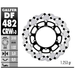 Bremsscheibe Galfer CRW 310/132/5mm links