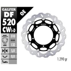 Bremsscheibe Galfer CW 310/132/5mm rechts