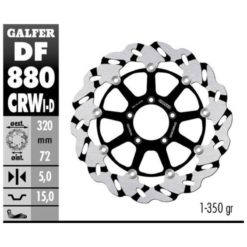 Bremsscheibe Galfer CRW 320/72/5mm rechts